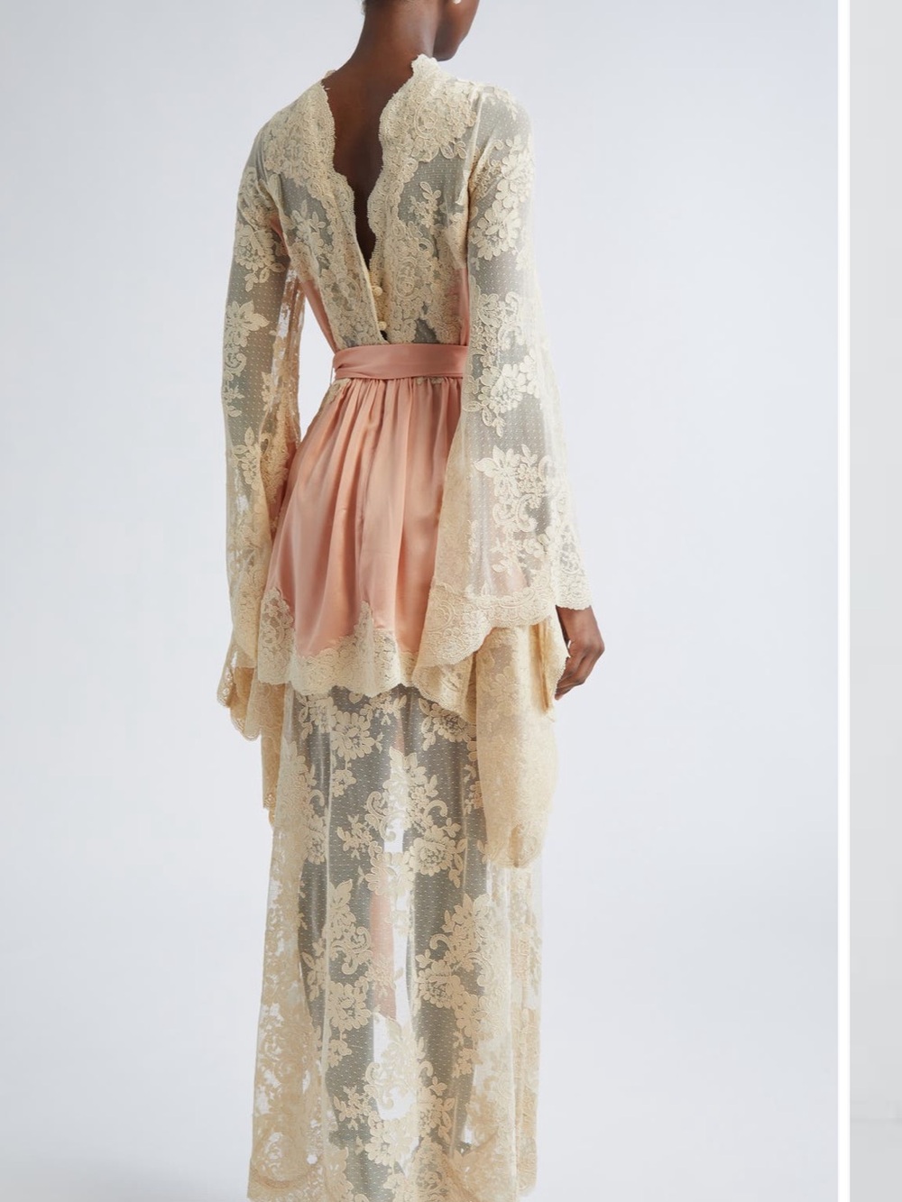 Zimmermann Hypnotic Drape Lace & Satin Dress - Picture 7 of 10